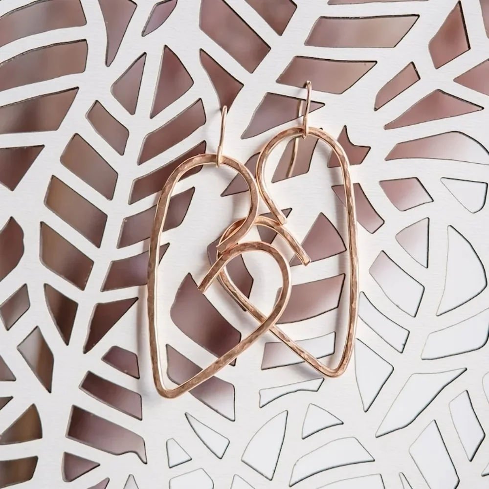 NEW Handcrafted Laser Cut Wooden Jewelry Stand Leaf Design Boho